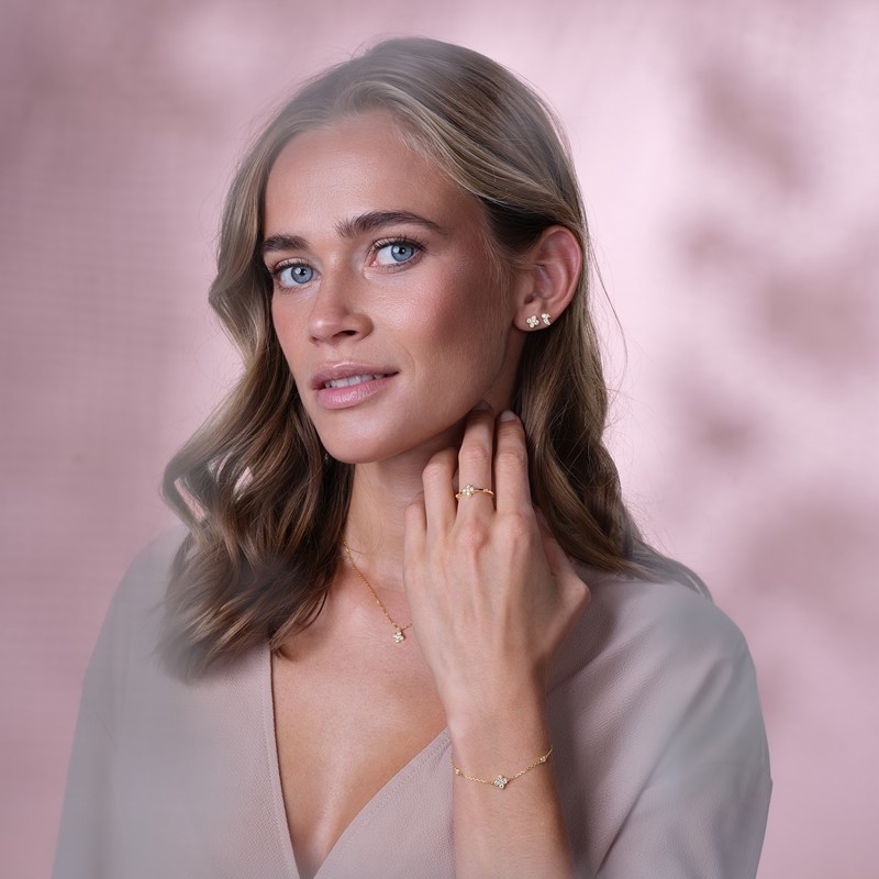 Joanli nor SIGNENOR øreringe i forgyldt sølv model